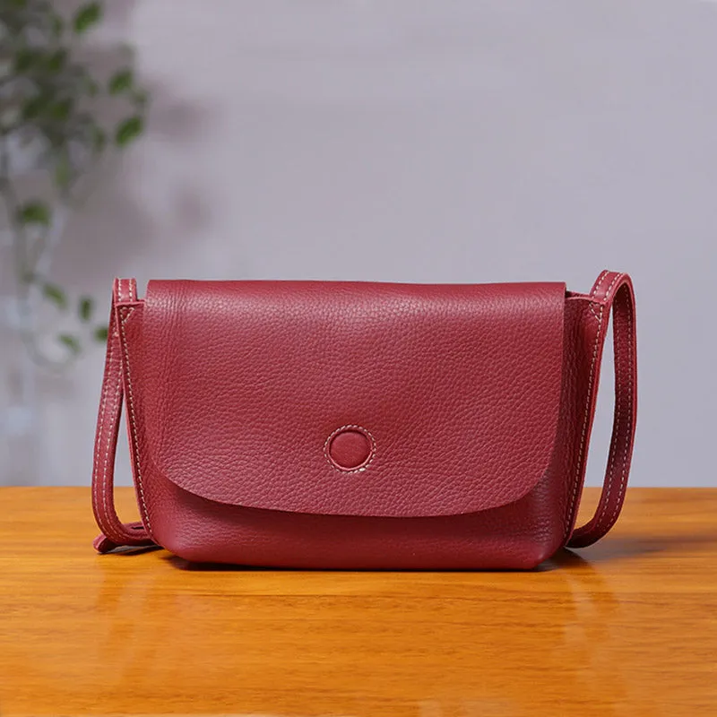 Chic Womens Leather Satchel Bag Small Crossbody Bags Purses for Women