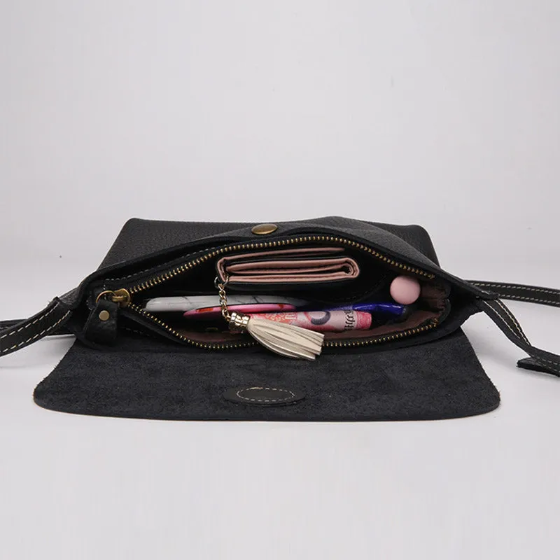 Chic Womens Leather Satchel Bag Small Crossbody Bags Purses for Women