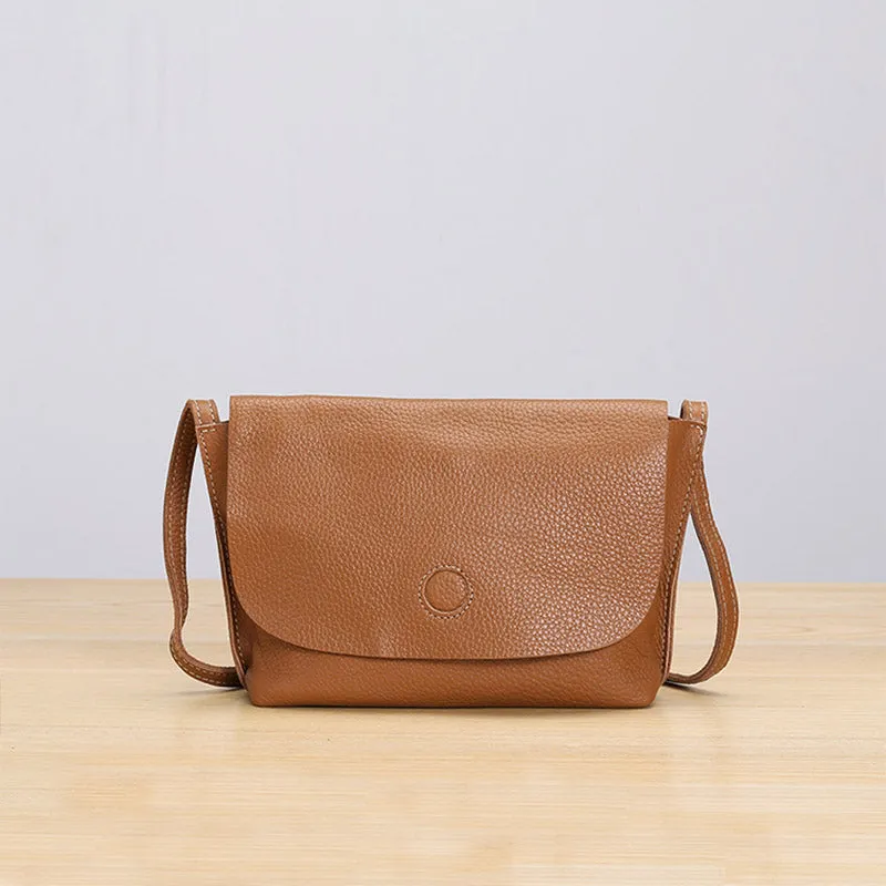 Chic Womens Leather Satchel Bag Small Crossbody Bags Purses for Women