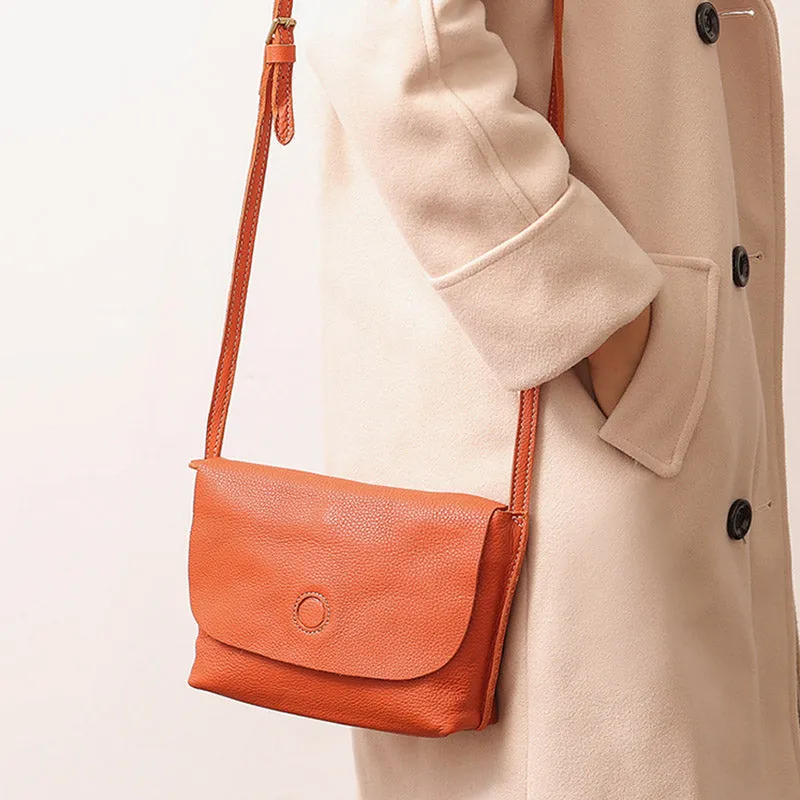 Chic Womens Leather Satchel Bag Small Crossbody Bags Purses for Women