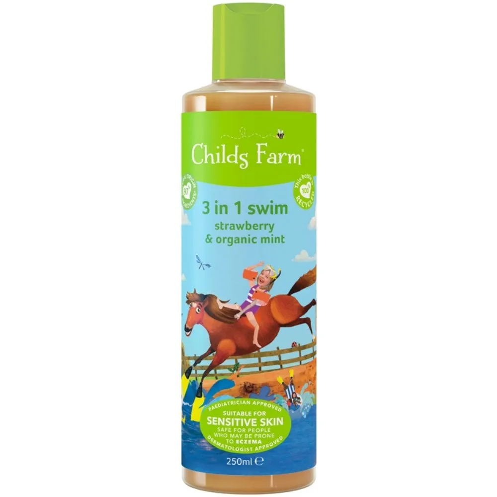 Childs Farm 3-In-1 Swim Strawberry & Organic Mint 250ml