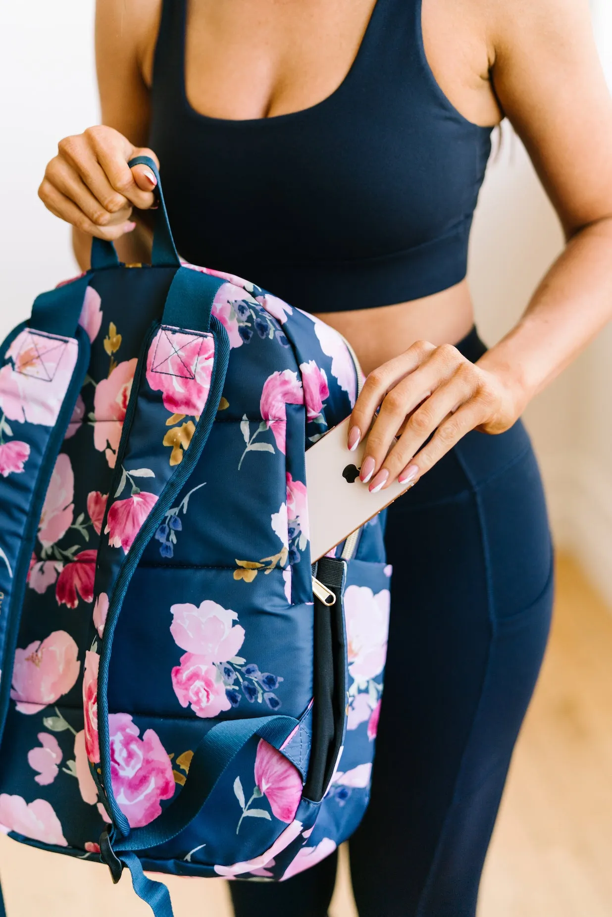 Classic Backpack - Navy Floral