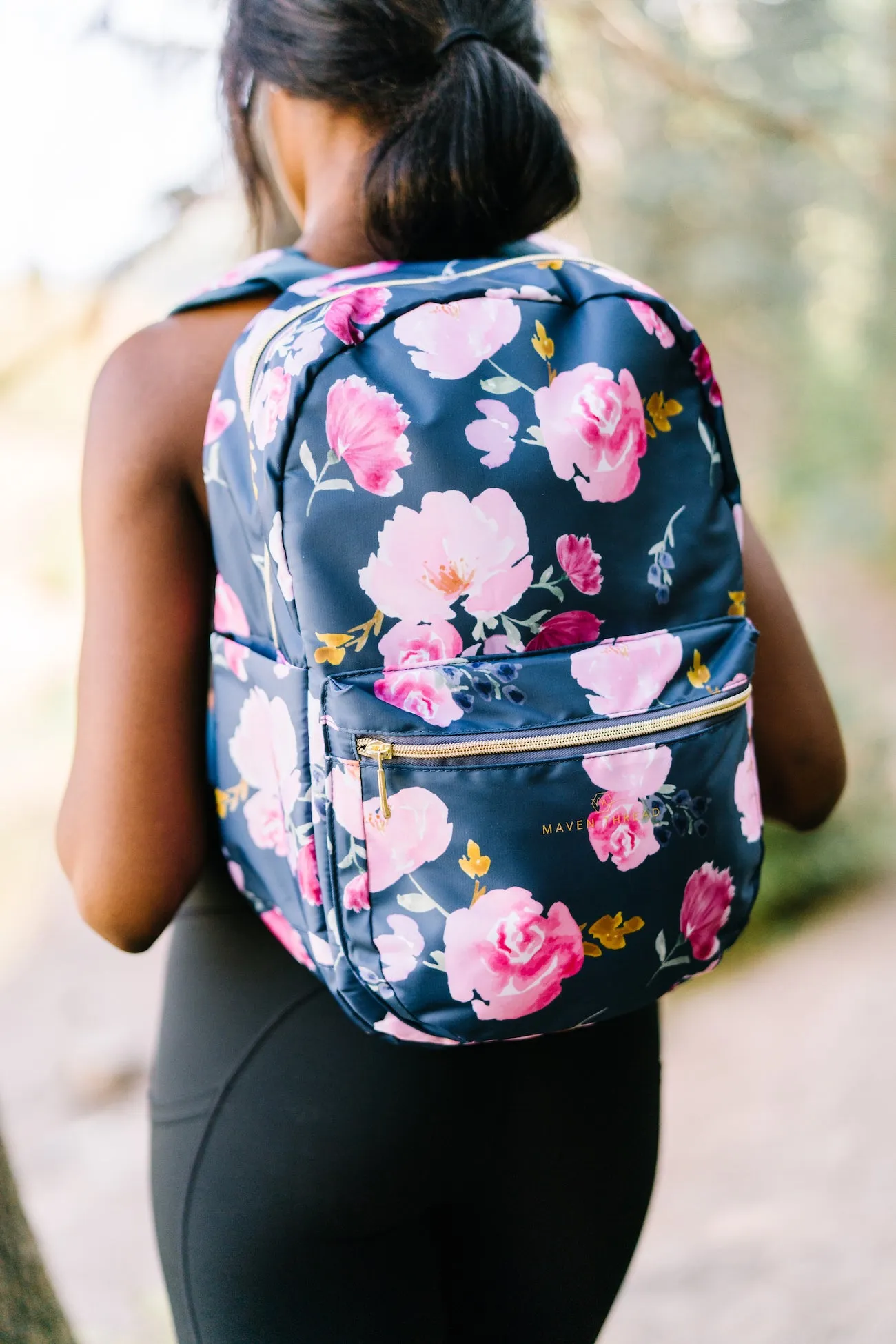 Classic Backpack - Navy Floral