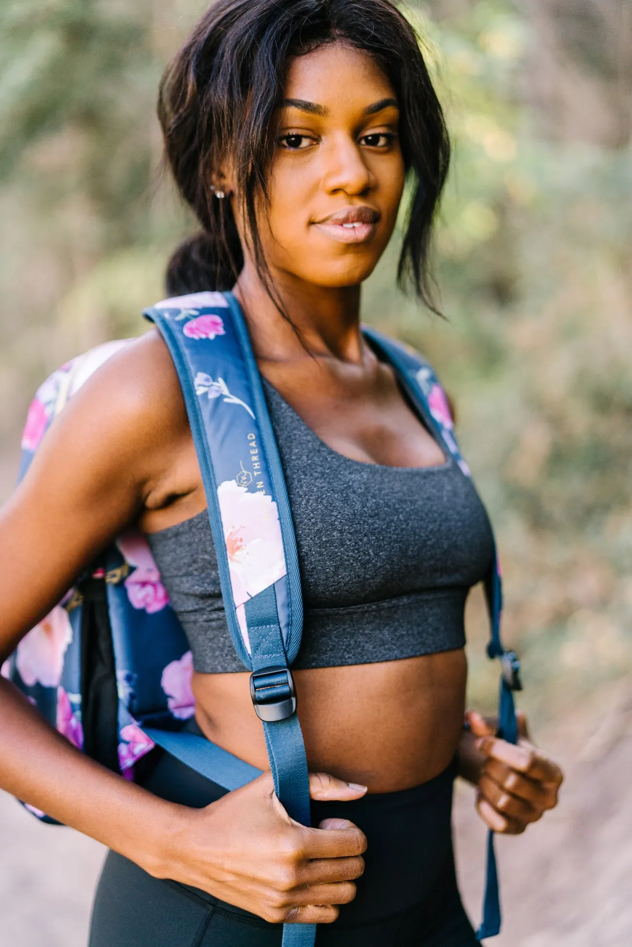 Classic Backpack - Navy Floral