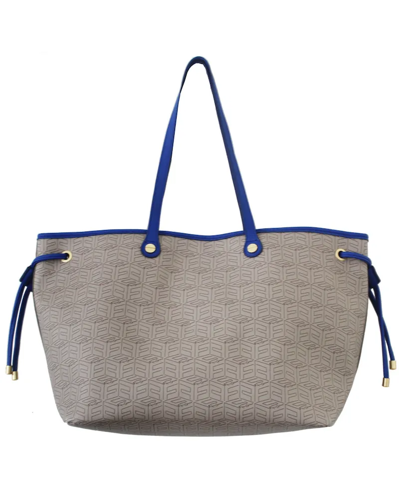 Color Splash Tote in Blue & FC Signature