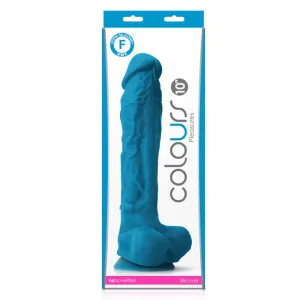 Colours Pleasures 10" Dildo - Blue