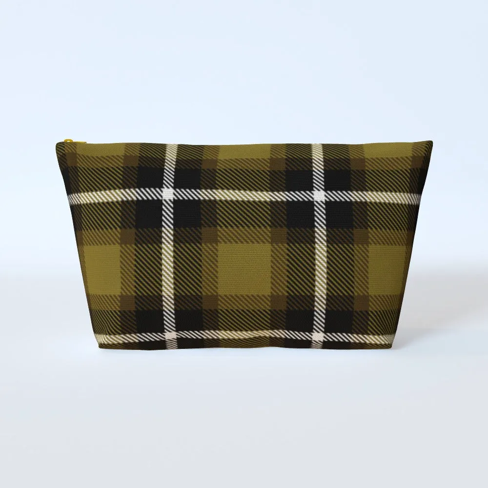 Cosmetic Bag - Textured Fabric Yellow