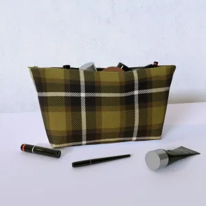 Cosmetic Bag - Textured Fabric Yellow