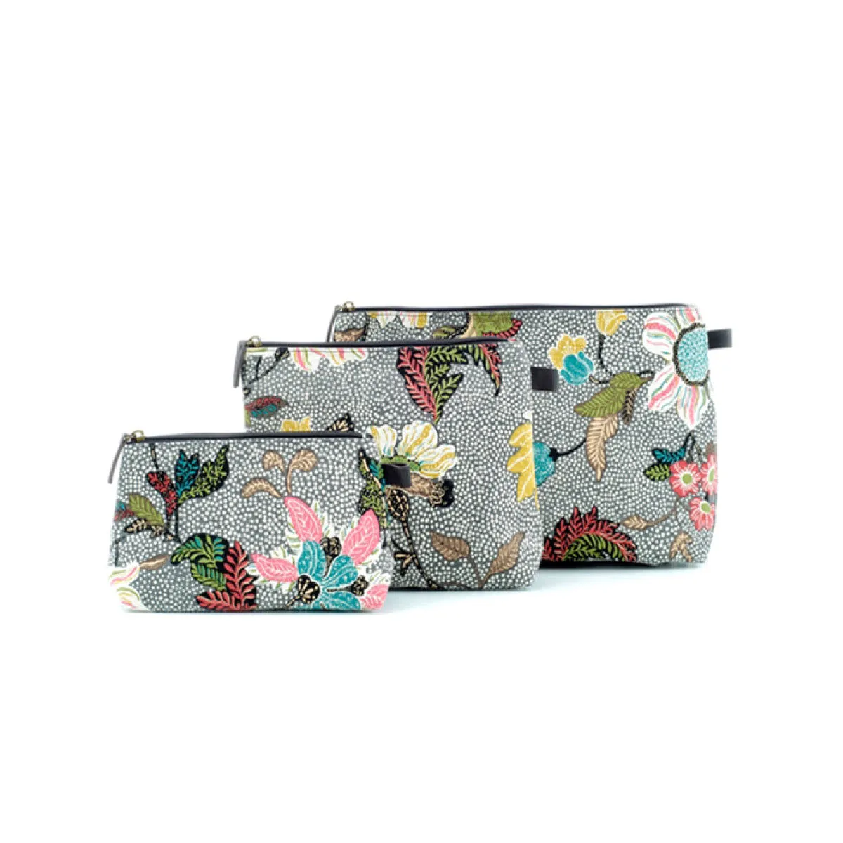 Cosmetic Flower Linen Grey