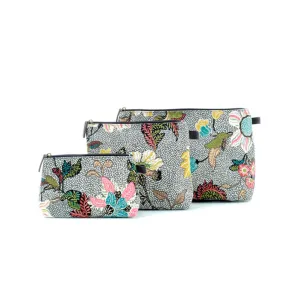Cosmetic Flower Linen Grey
