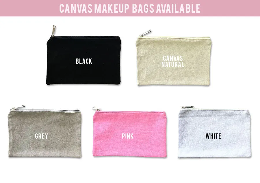 Custom Circle Monogram Makeup Bag Gift