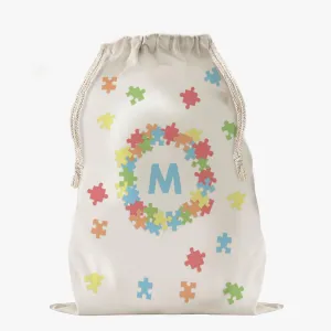 Custom Puzzle Drawstring Sack