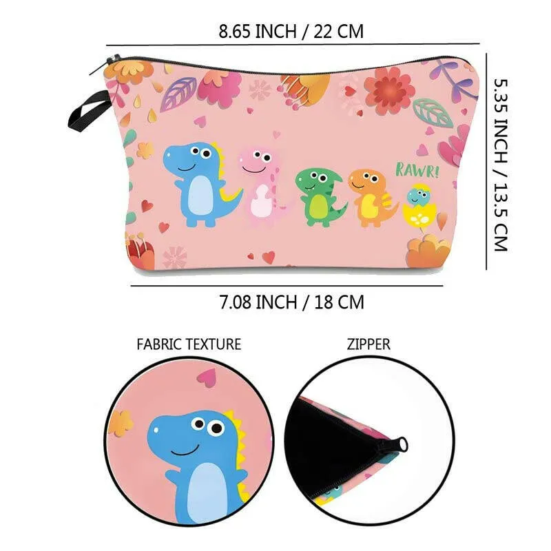 Cute Girls Boys Dinosaur 🦕 Pencil Cases Women's Makeup Cosmetic Bag