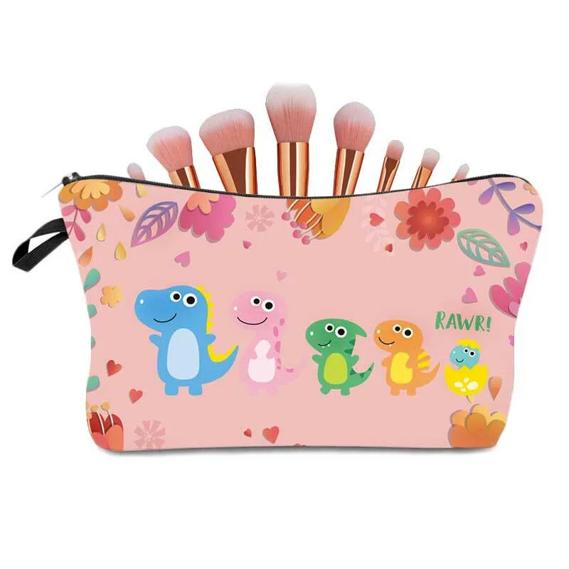 Cute Girls Boys Dinosaur 🦕 Pencil Cases Women's Makeup Cosmetic Bag