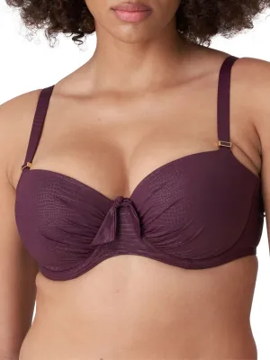 Dalyan Balcony Bikini Top - Wine