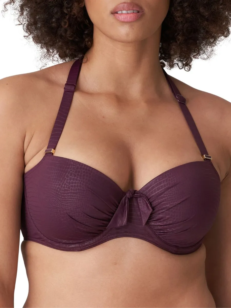 Dalyan Balcony Bikini Top - Wine