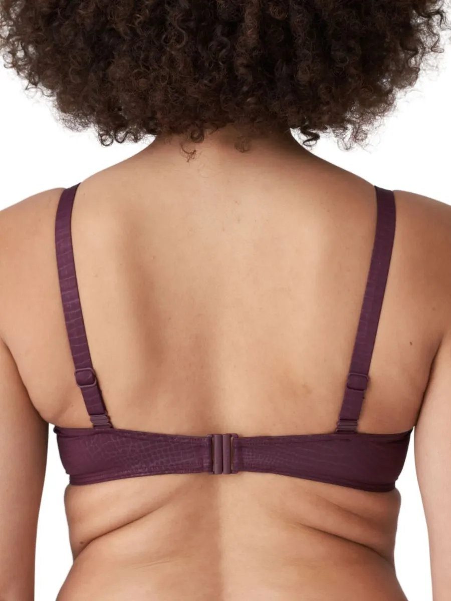 Dalyan Balcony Bikini Top - Wine