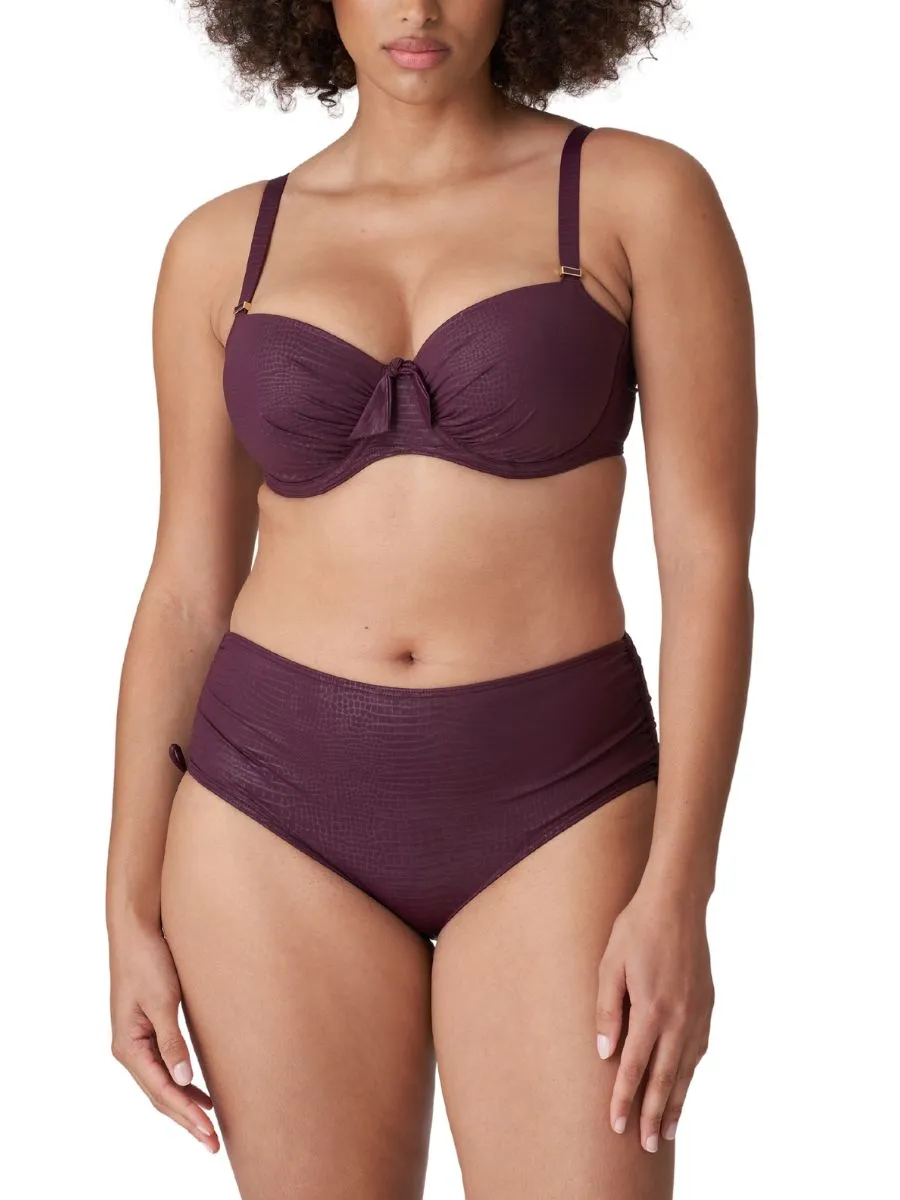Dalyan Balcony Bikini Top - Wine