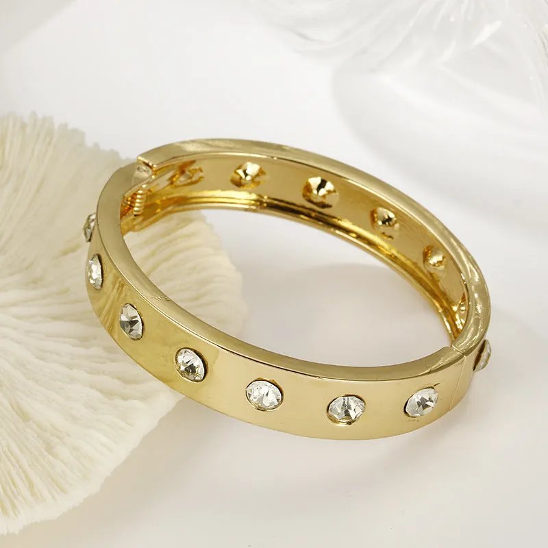 Daring Cutout Rhinestone Bracelet for Fashion Forward Women