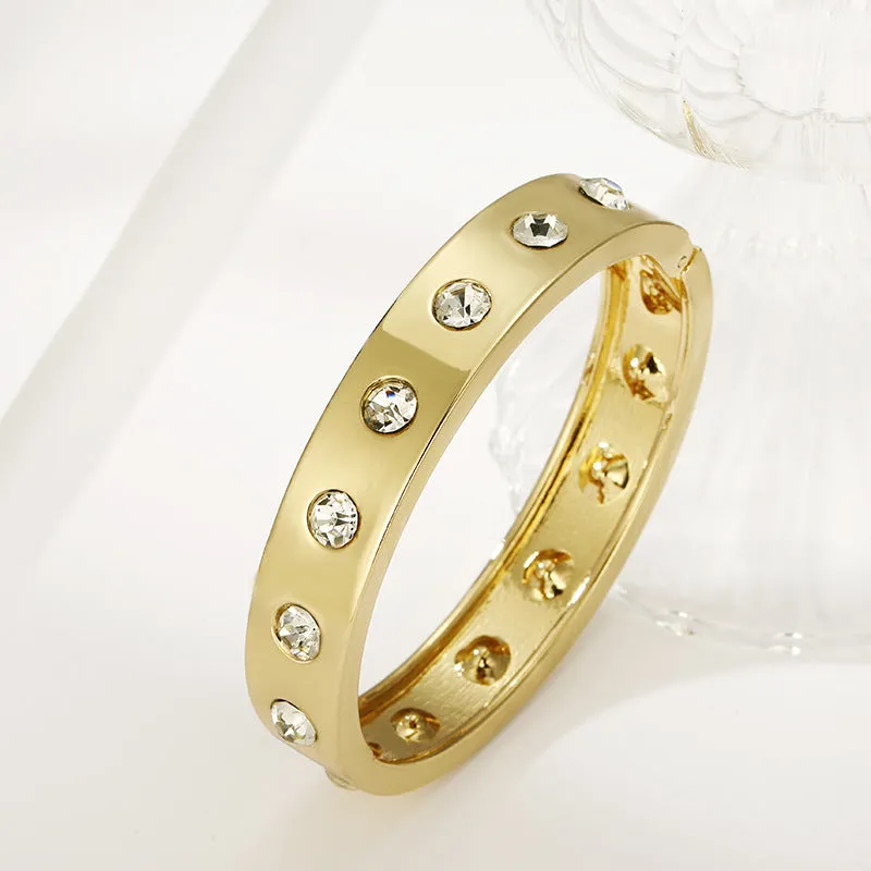 Daring Cutout Rhinestone Bracelet for Fashion Forward Women