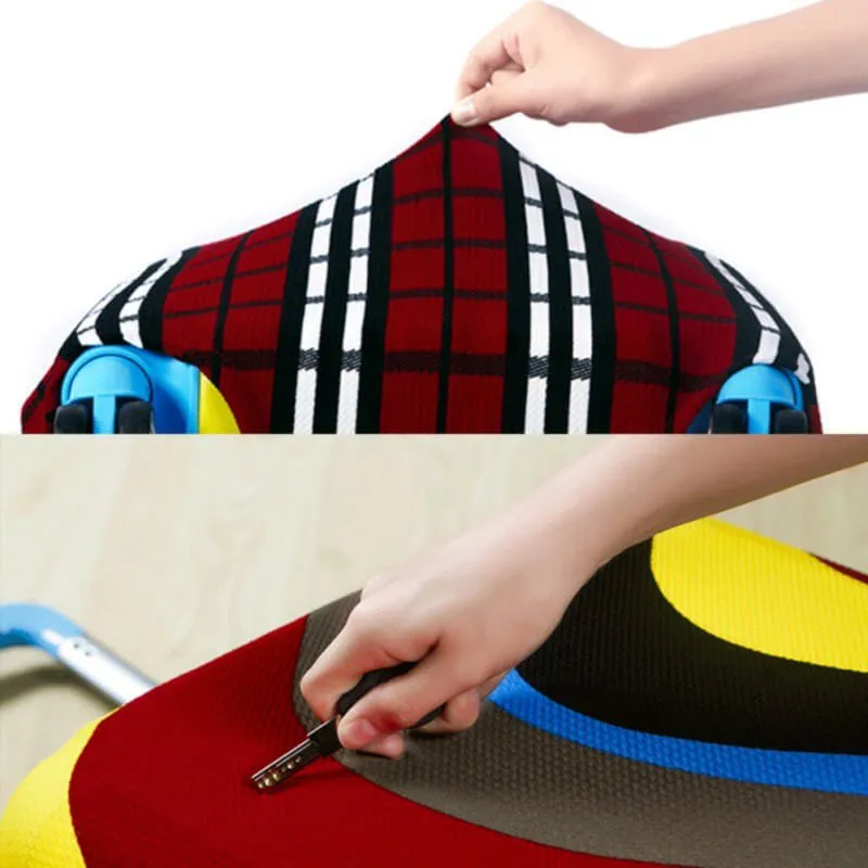 Dark Ripples | Basic Design | Luggage Suitcase Protective Cover