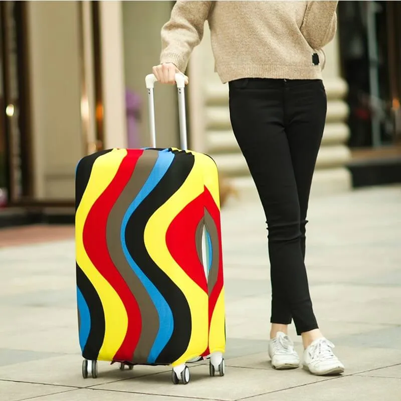 Dark Ripples | Basic Design | Luggage Suitcase Protective Cover