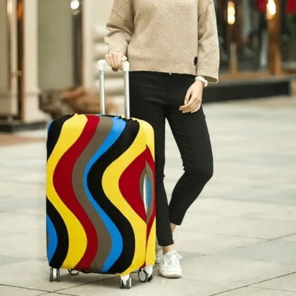 Dark Ripples | Basic Design | Luggage Suitcase Protective Cover