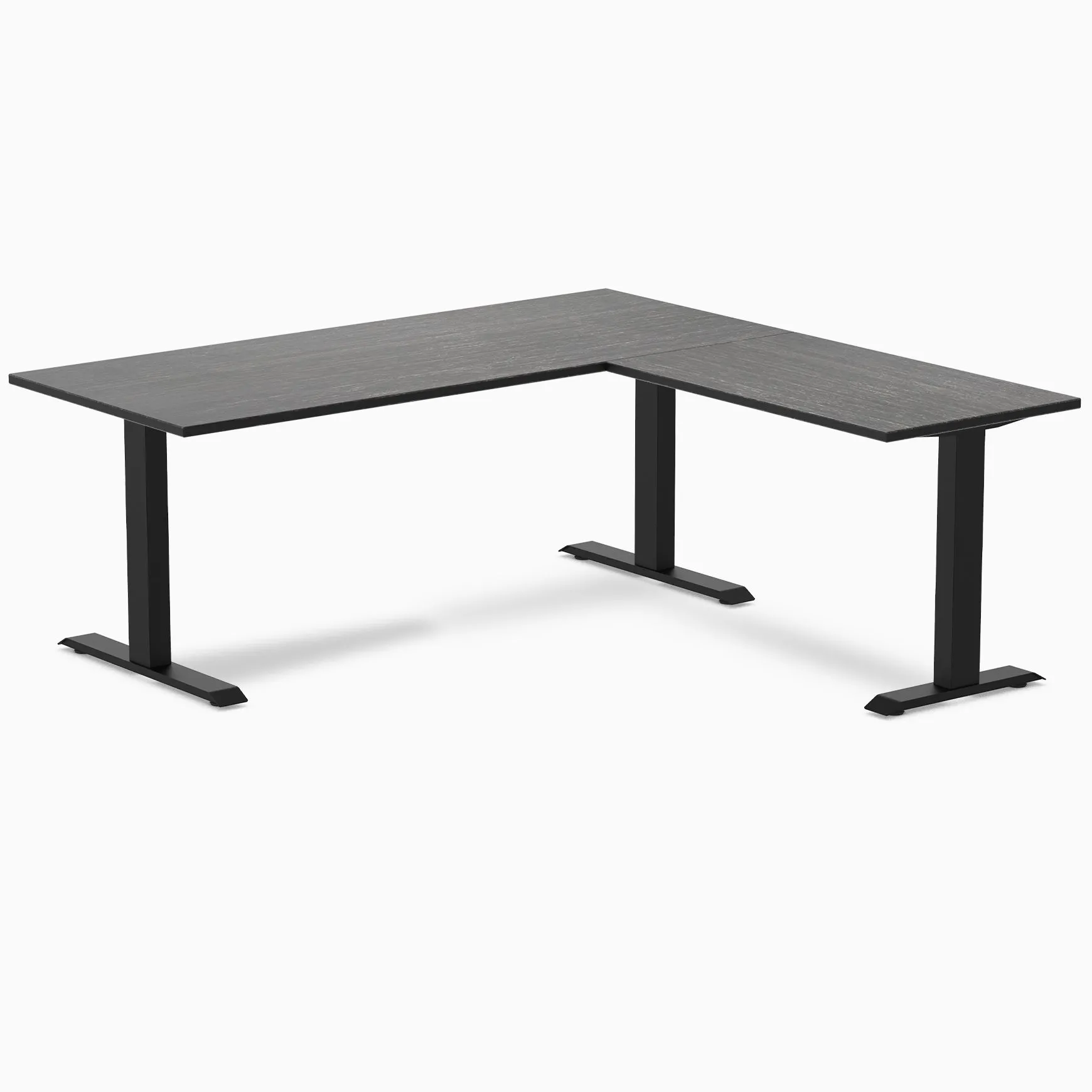 Desky Zero Bamboo L-Shape Office Desk