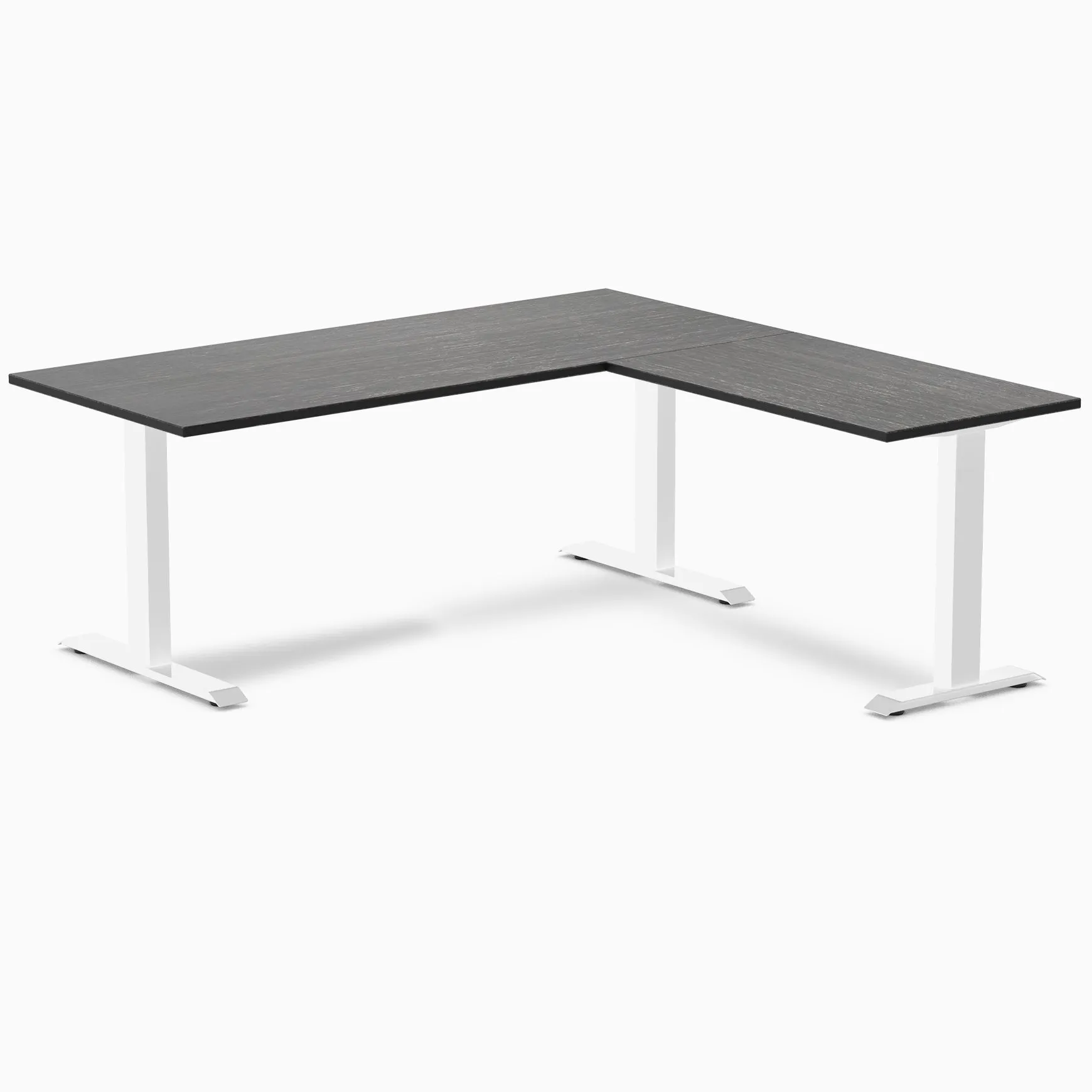 Desky Zero Bamboo L-Shape Office Desk