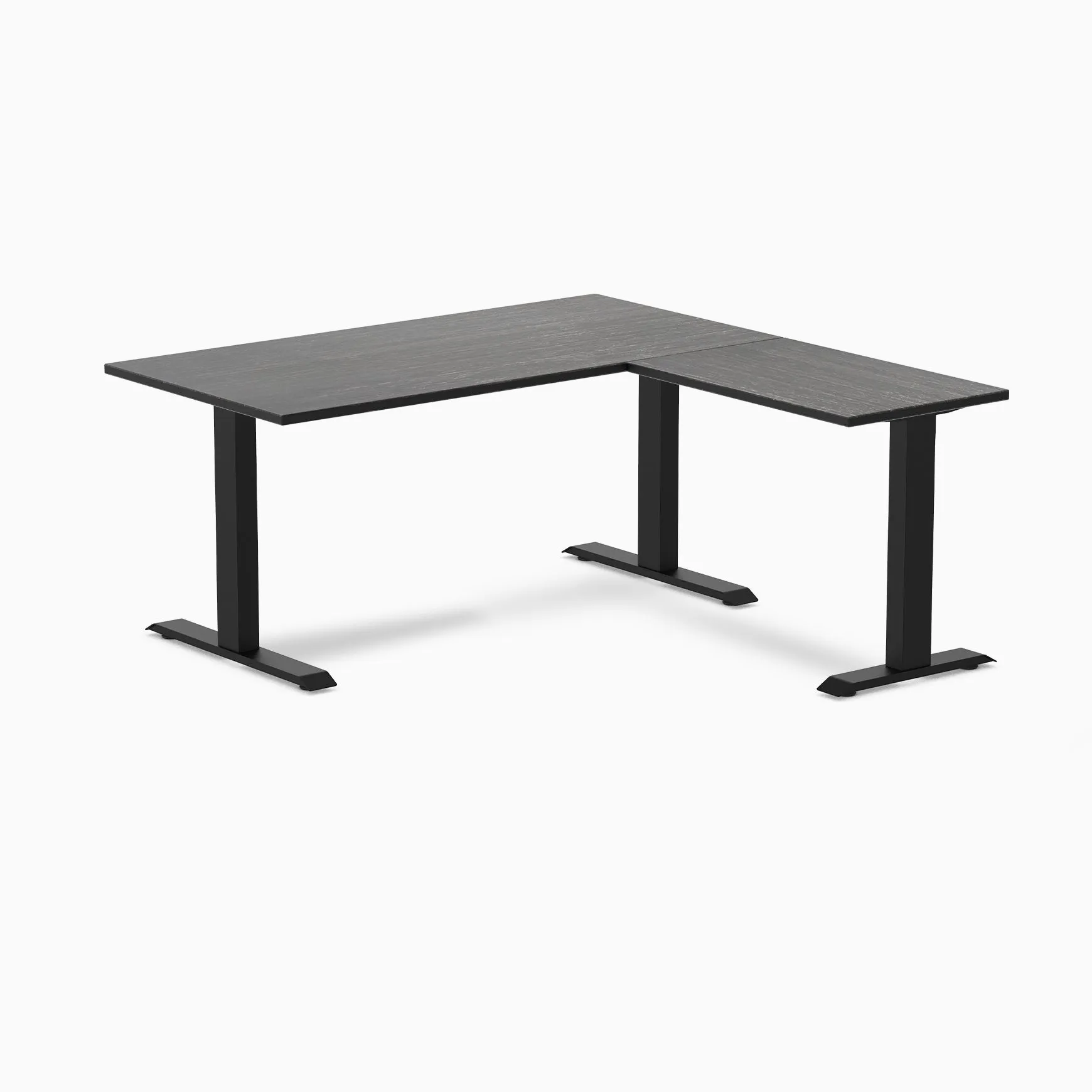 Desky Zero Bamboo L-Shape Office Desk