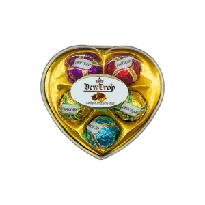 DEWDROP HEART CHOCOLATES MULTI COLOR 63G