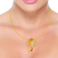 Distinctively Designed 22k Gold Jewellery Set Adorned With A Woman Outline