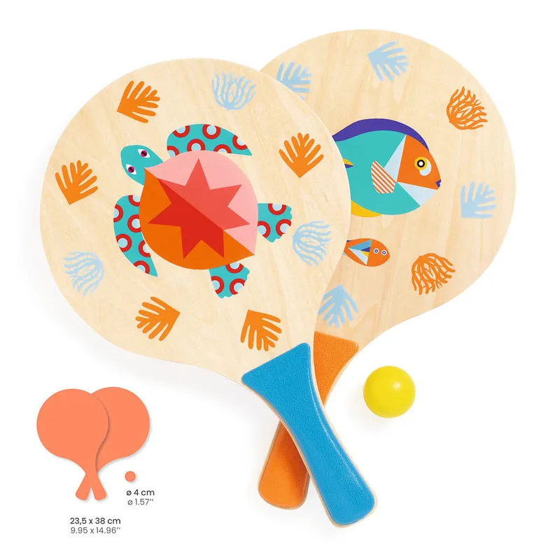 DJECO - SEA BEACH RACKET SET WITH BALL