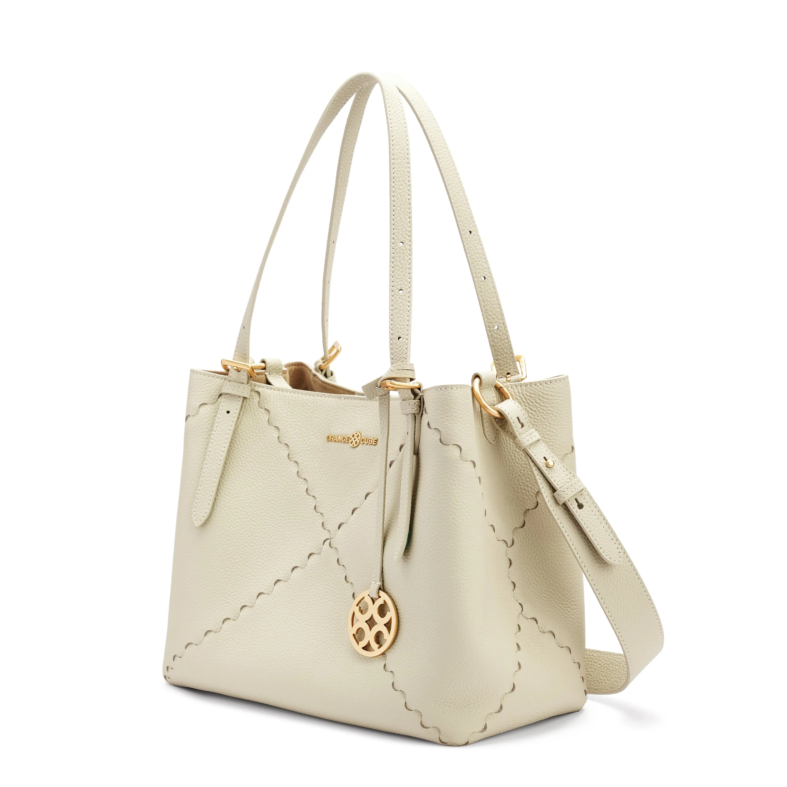 Dusk Mosaic Tote Bag - Cream