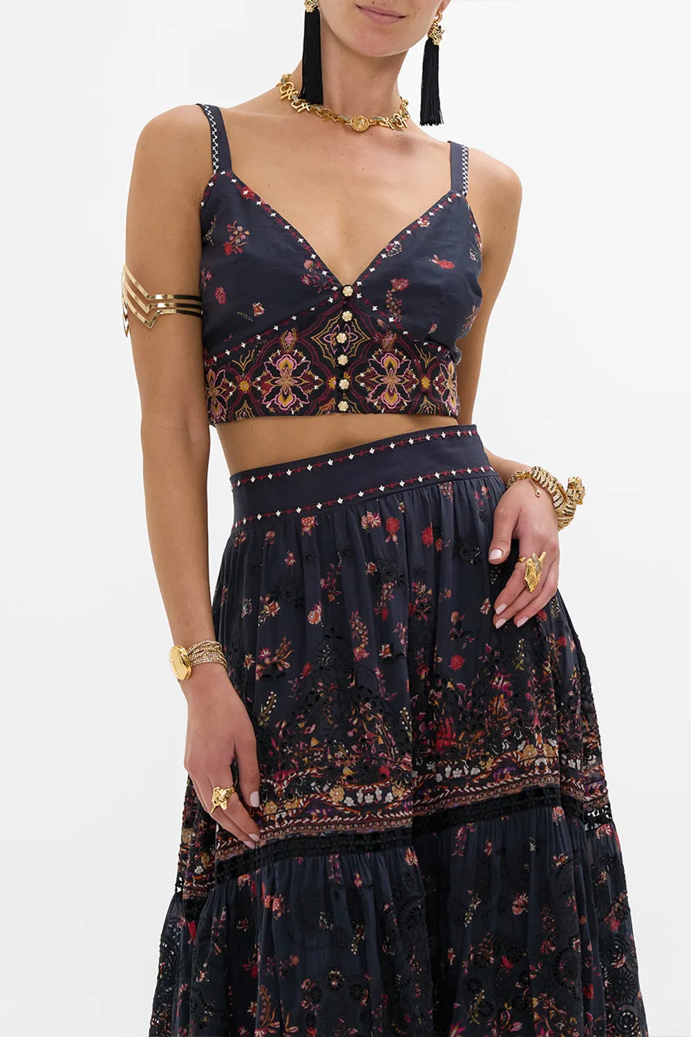 EMBROIDERED BRALETTE LOOM TO TOMB