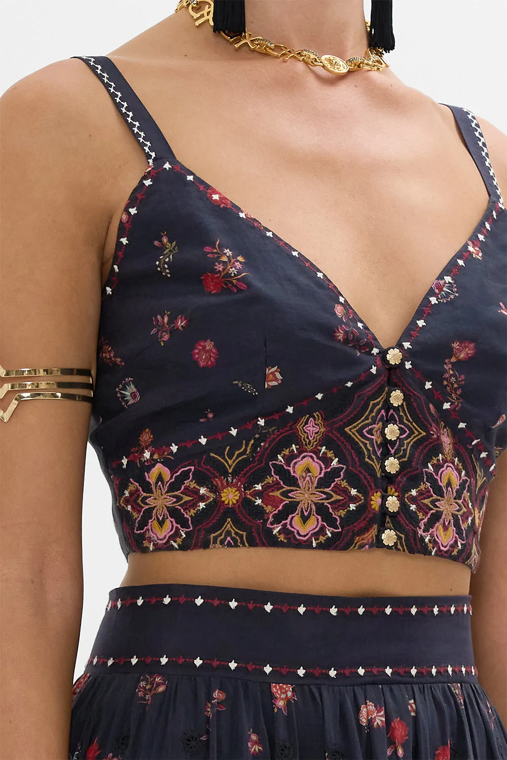 EMBROIDERED BRALETTE LOOM TO TOMB
