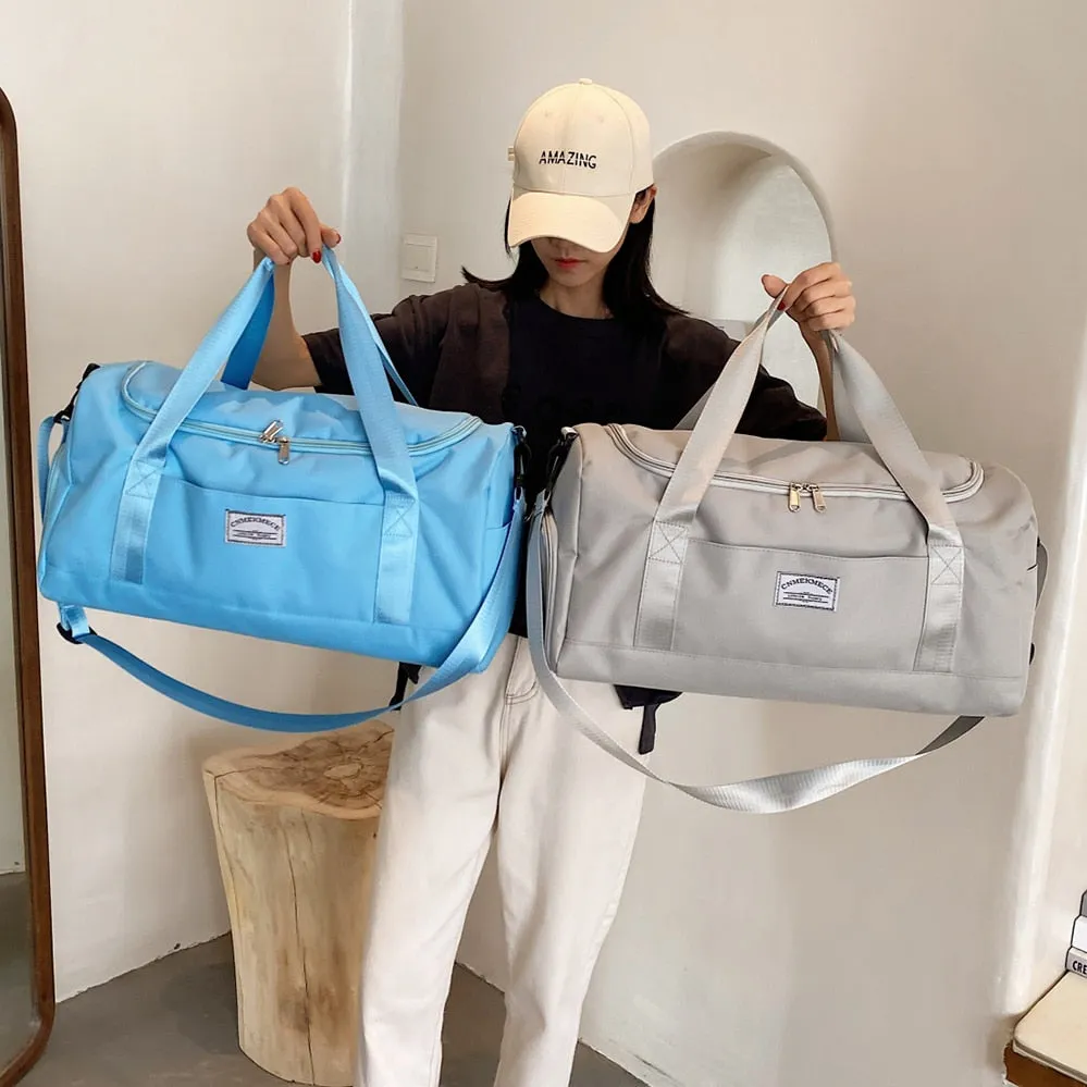 Fashion Women's Travel Cabin Bag Summer Sports Fitness Bags Large capacity Waterproof Yoga Gym Bags Hand luggage duffle bag 2021