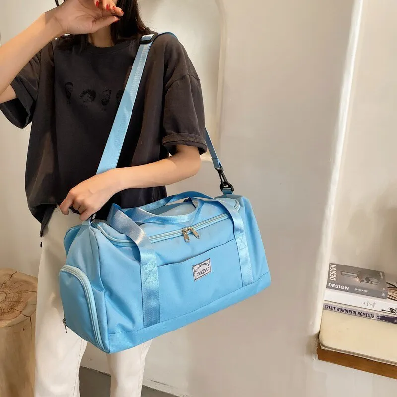 Fashion Women's Travel Cabin Bag Summer Sports Fitness Bags Large capacity Waterproof Yoga Gym Bags Hand luggage duffle bag 2021