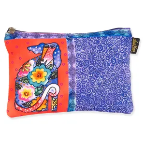 Floral Dog Cosmetic Bag