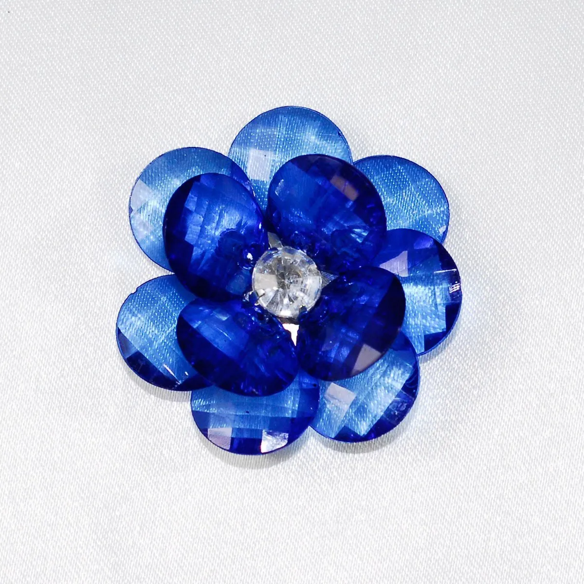 Flower Crystal Lotus, Round Edge, 1-3/4-inch, 6-Piece