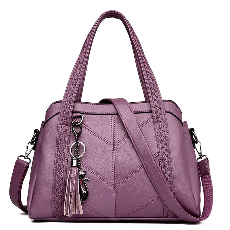 Genuine Brand Soft Leather Women Messenger Bags Female Shoulder Crossbody Hand Bags for Women 2022 High Quality Ladies Handbags
