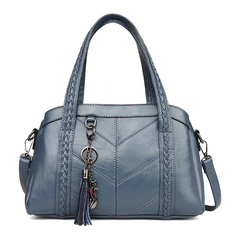 Genuine Brand Soft Leather Women Messenger Bags Female Shoulder Crossbody Hand Bags for Women 2022 High Quality Ladies Handbags