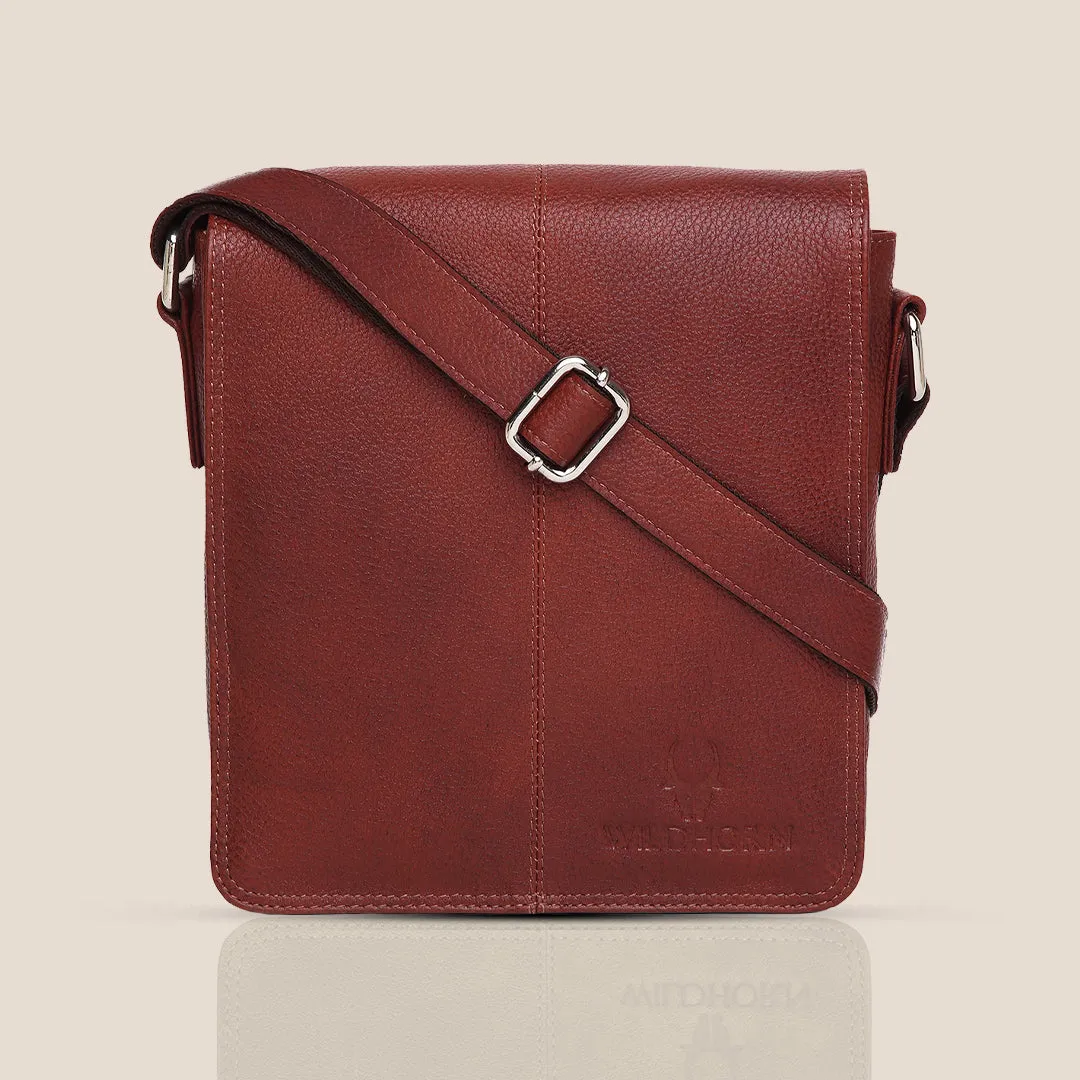 GEORGETOWN Leather Sling Bag for Men