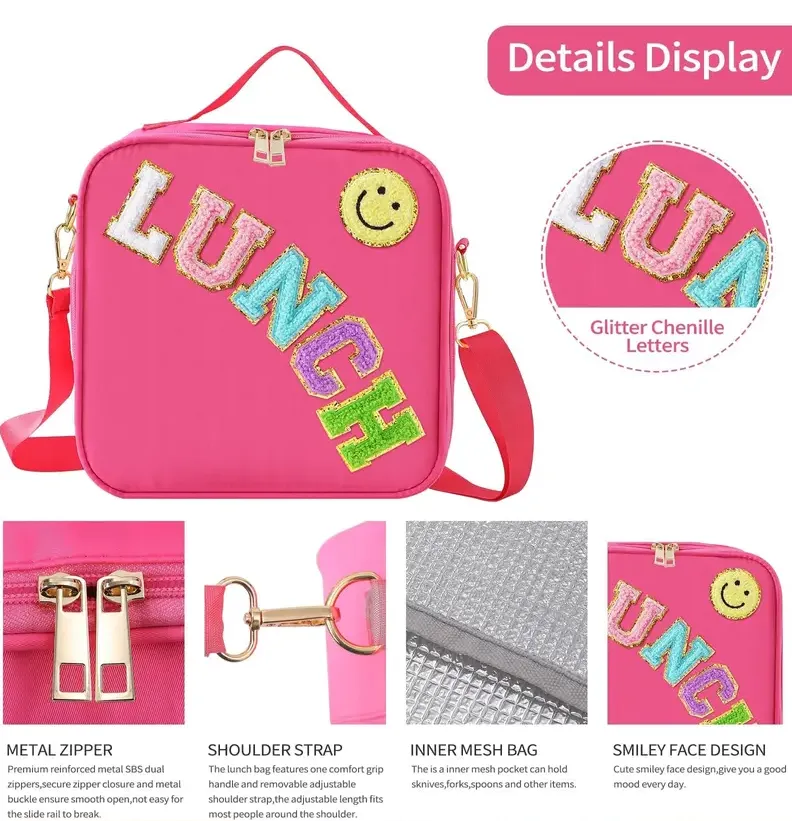 Glitter Patch Children's Insulated Lunch Bag