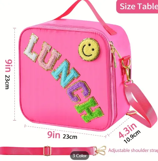 Glitter Patch Children's Insulated Lunch Bag