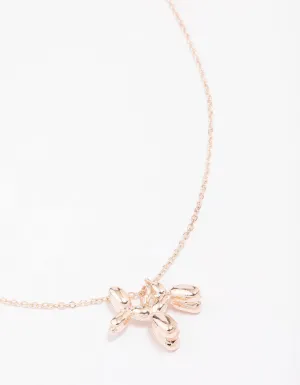 Gold Bubble Dog Necklace