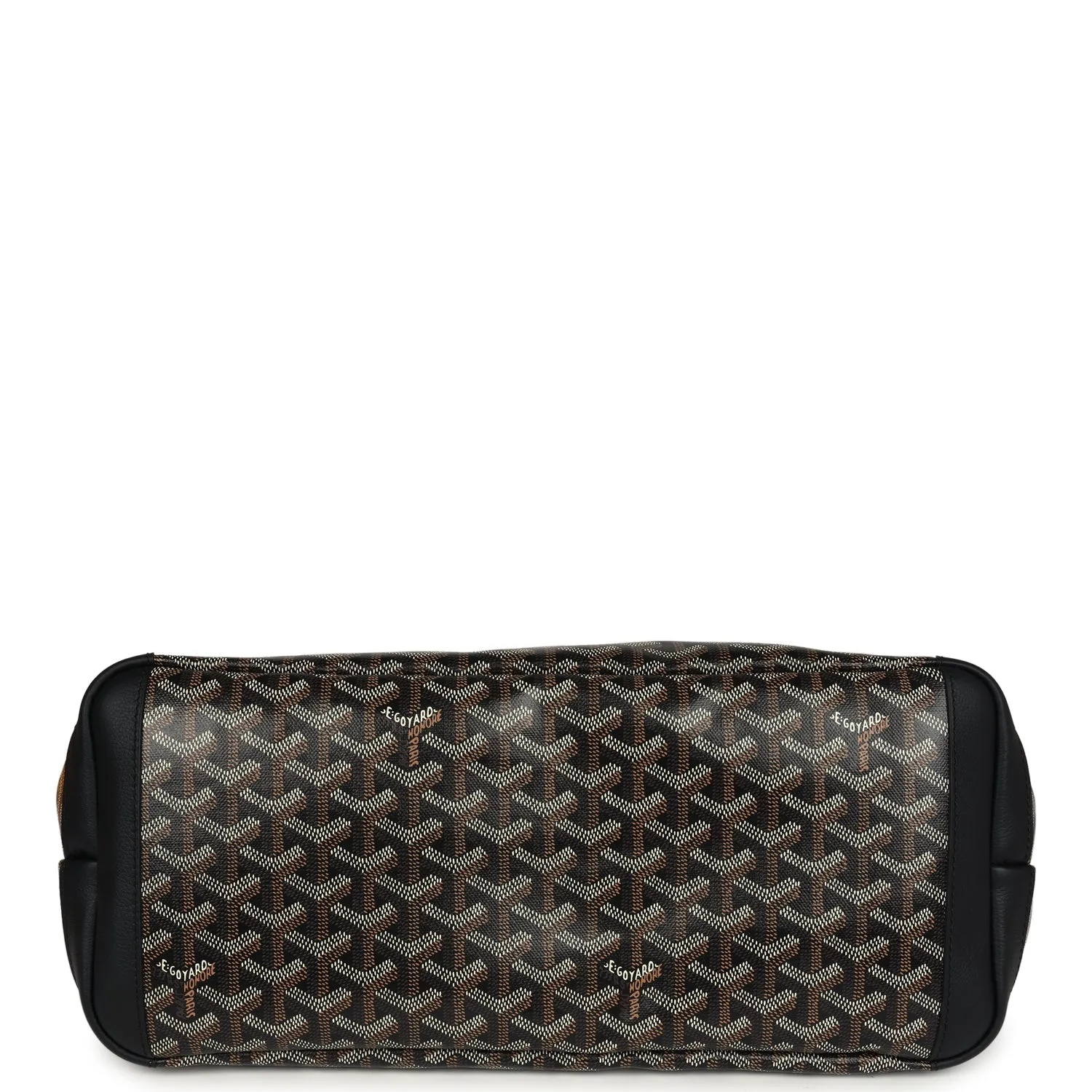 Goyard Artois Tote MM Black Goyardine Canvas & Chevroches Calfskin Palladium Hardware
