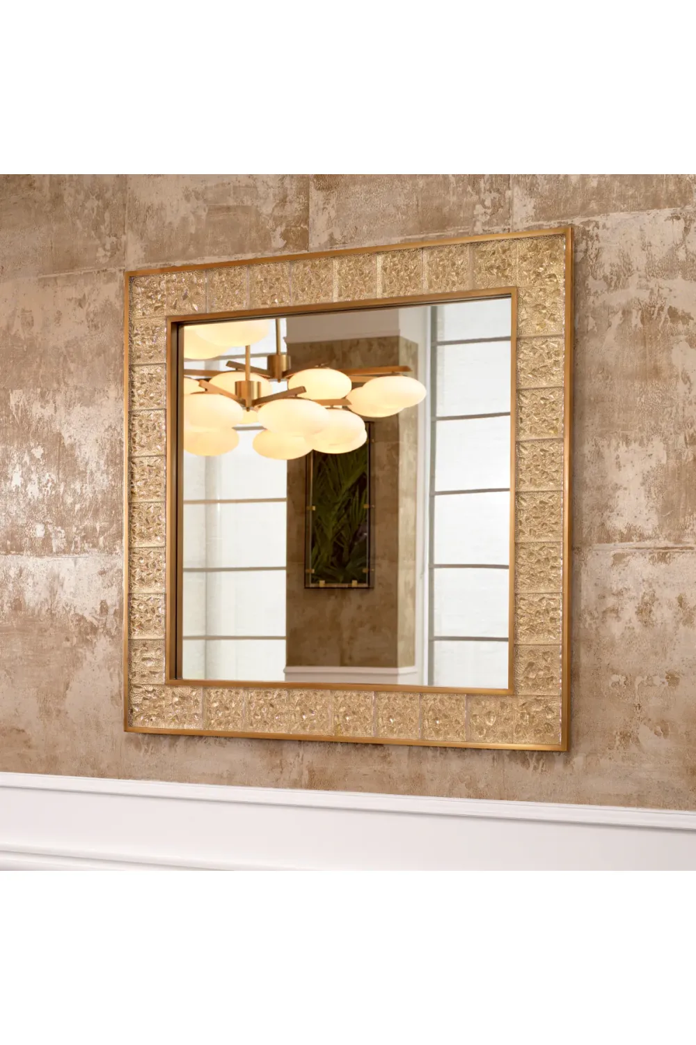 Handmade Glass Square Mirror | Eichholtz Mellot