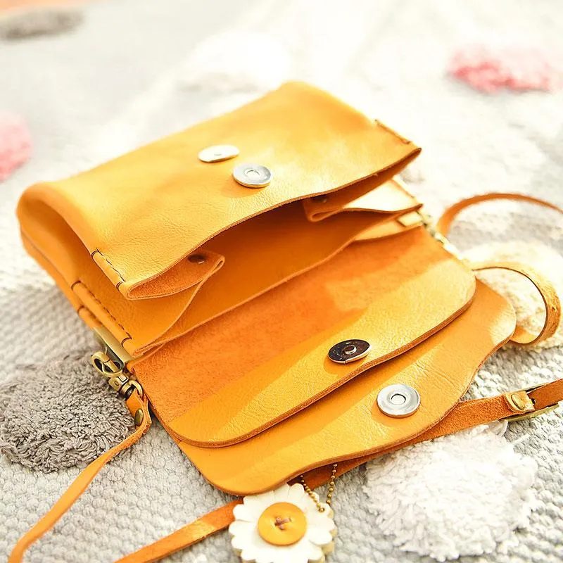 Handmade Leather Cute Small Phone Bag Shoulder Bag Personalized Monogrammed Gift Custom Women Crossbody Bag Purse Shoulder Bag Purse