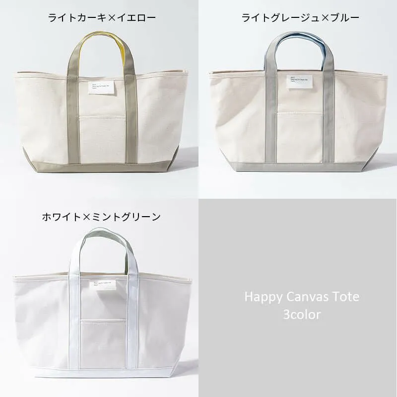 Happy Canvas Tote M